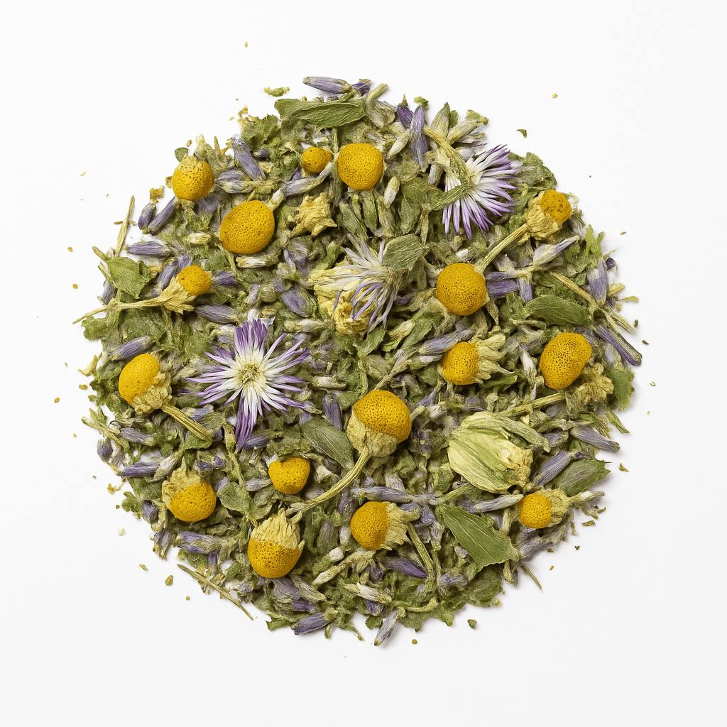 Herbal tea blend with passionflower
