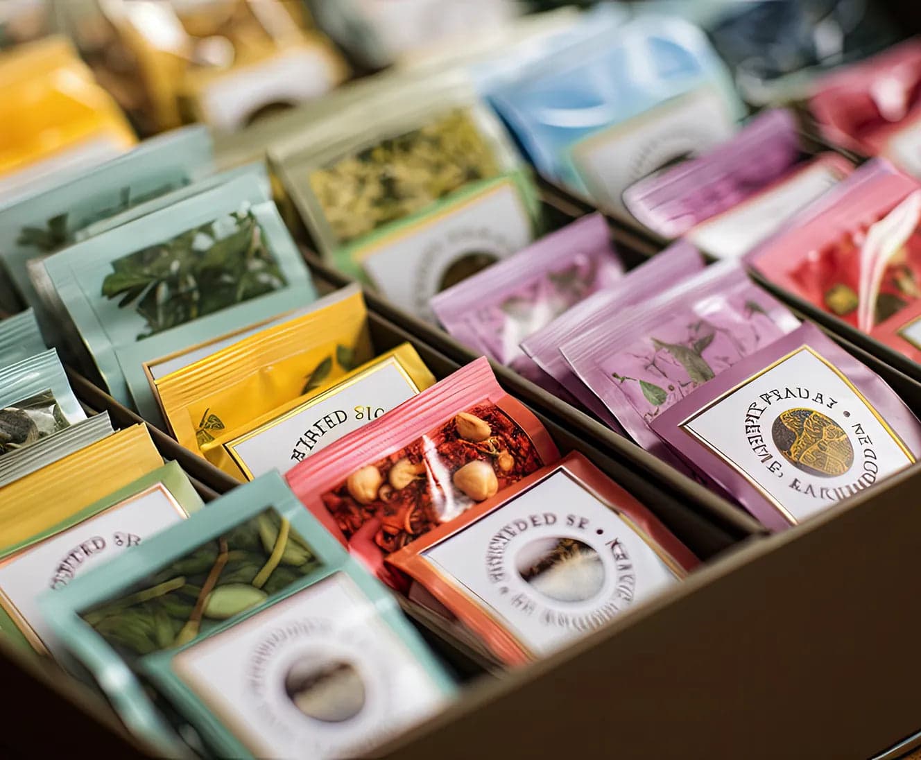 Ready-to-ship tea bag varieties