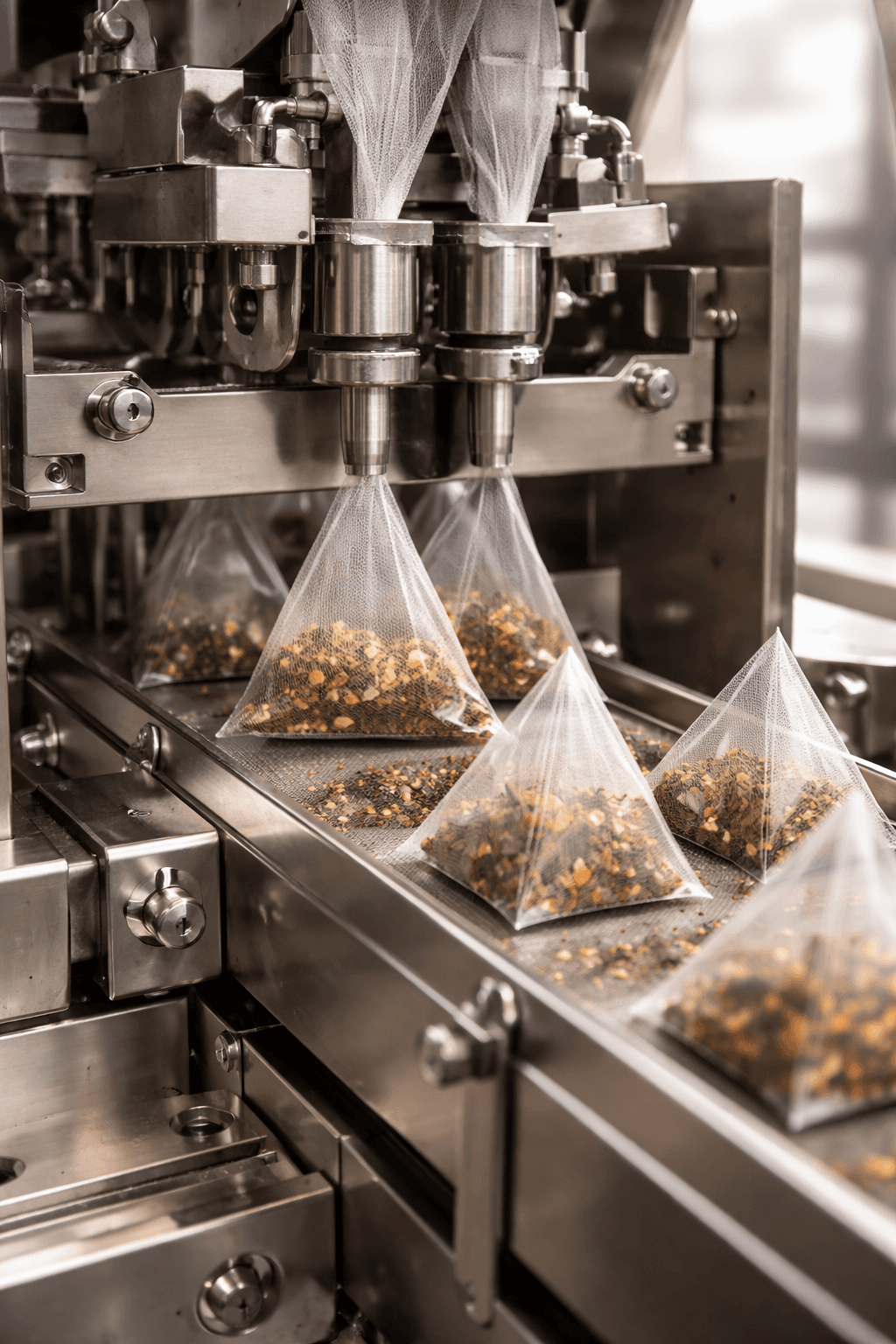 Tea bag manufacturing machine