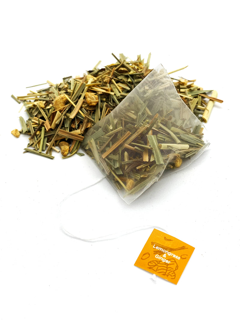 Organic Lemongrass & Ginger - Pyramid Tea Bags 100 Pack